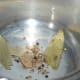 Step two: Saute cumin seeds and whole garam masala spices in oil or ghee as per instructions.
