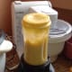 Mango blended with condensed milk.
