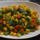Serve this yummy confetti corn hot and enjoy eating!