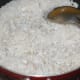 The mixture after adding water.