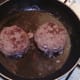Frying burgers