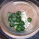 Sprouts added to blue cheese
