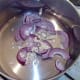 Sauteing red onion and garlic