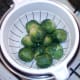 Parboiled Brussels sprouts