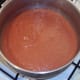 Blended soup is returned to washed out pot