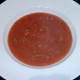 Soup ladled in to serving plate
