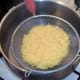 Drained turmeric rice