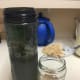 After that, add the maca powder.