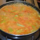The bottle gourd yogurt curry is almost ready.