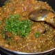 Add finely chopped coriander leaves. Thoroughly mix it with the curry.