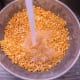 Rinse the peas