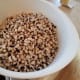 Step Five: Pour your beans into a large bowl so you can step up your canning area.