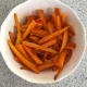 Julienned carrots cook much faster than regular sliced carrots.