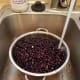Pour them into a colander and rinse them before using.