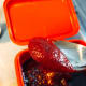 The Korean chili paste.