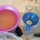 Set up your canning station with pints, lids and rings, your canning kit, a ladle, and your pressure canner.