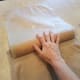 Using your parchment paper, roll the dough into a log starting from the short side.