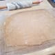 And roll it out into a large thin rectangle about a 1/4 inch thick.