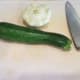 Chop your summer squash and pattypan squash.