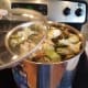 Then I put the cover on and boiled for several hours.