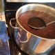 I set up my canning station with canning jars, lids and rings, my canning kit, and my ladle.