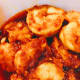 The shrimp is cooked.