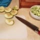 Core and chop up all of your apples into small pieces. I didn't peel me apples. I like all of the nutrients in the skins. Set aside in a bowl.