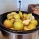I simply cut and core until my crockpot is full.