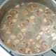 Chicken and garlic mushrooms soup is ready to serve