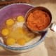 I added pumpkin puree a little at a time.