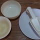 Some of the utensils for preparing the crispy fried breading mix.