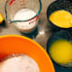 I prepare all of the ingredients before I started combining them into a larger bowl.
