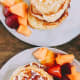 Pancakes with fresh fruit are like heaven!