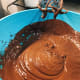 Mix ingredients with a hand mixer.