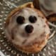 Delicious ghostly cinnamon roll.
