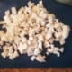 Finely dice up onion.