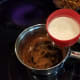 Then add your butter and heavy cream.