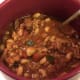 Kitchen Sink Chili in a large soup mug