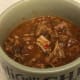 View of chili before the cheese