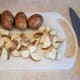 First, I washed and chopped my potatoes.