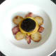 Plated black pudding