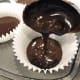 Spoon the batter into the baking papers.