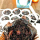 Enjoy the double chocolate chip muffins.