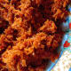 I prepared the spicy coconut filling ahead of time.