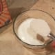 Then I mixed my half and half and flour.
