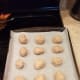 And laid them out on my lined cookie sheet.