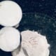 Add the vegetable shortening to the flour.