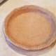 Cut all excess dough from the outside and decorate your edge. I just folded it under and pressed the edges with a fork for this pie.