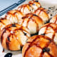 Enjoy the chocolate hot cross buns with coffee or tea.