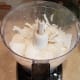 Now break up your coconut oil into small pieces and process this into your flour.